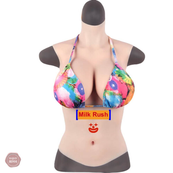 Faux seins G Cup en ivoire pour transgenres MTF