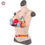Faux seins ivoire G Cup pour une silhouette féminine