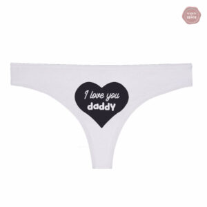 Accessoire mode travesti "Je t'aime papa" en stylé
