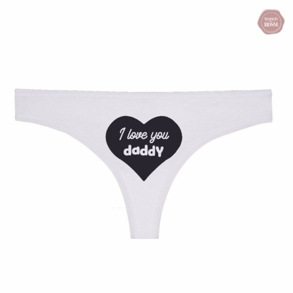 Accessoire mode travesti "Je t'aime papa" en stylé