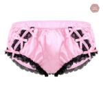 Sous-vêtement travesti avec nœud décoratif