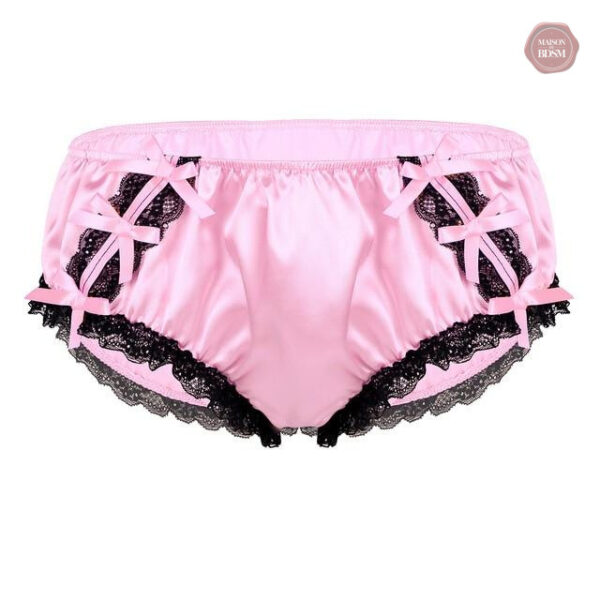 Sous-vêtement travesti avec nœud décoratif