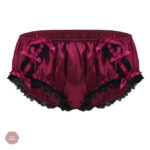 Vêtements travestis : culotte chic avec nœud