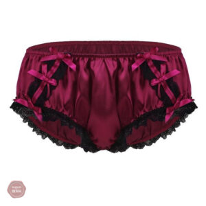 Vêtements travestis : culotte chic avec nœud
