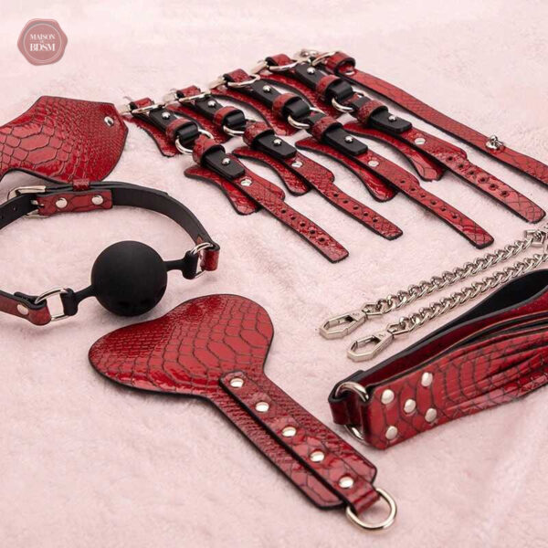 Éléments de plaisir BDSM dans le kit Caiman