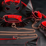 Sets BDSM avec motifs de Batman pour ambiance ludique