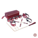 Kit BDSM Luxe Bourgogne élégant pour des moments intimes