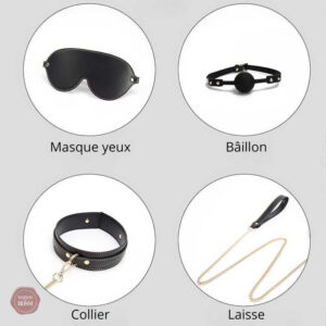 Accessoires BDSM de qualité supérieure en cuir noir