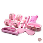 Kit BDSM Rose avec accessoires variés pour expériences intenses