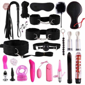 Kit BDSM 22 pièces, ensemble complet pour des jeux intimes