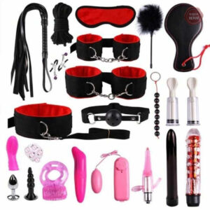 Accessoires variés pour explorations BDSM, 22 pièces incluses