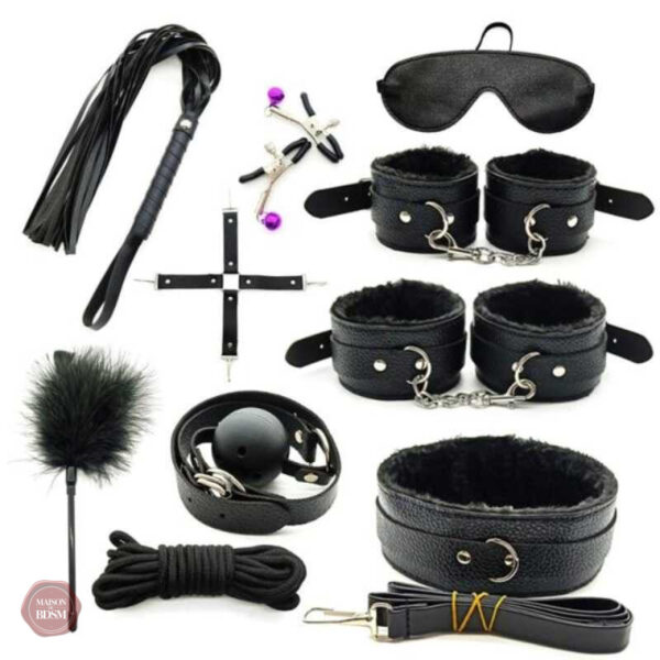 kit-de-bondage-1 Kit Bondage 10 Pièces pour des jeux de BDSM variés