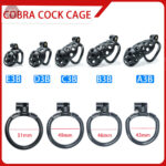 Kit de chasteté Cobra, longueur ajustable