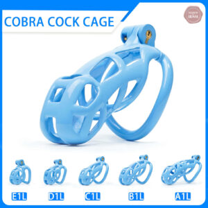 Kit de cage de chasteté Cobra, longueur ajustable de 4,5 à 10,5 cm
