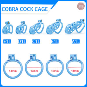 Cage de chasteté Blue Cobra, design ergonomique et sécurisé