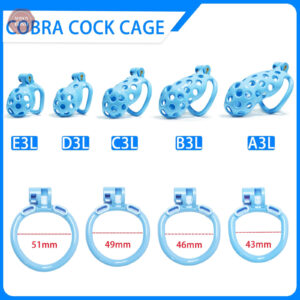 Cage de chasteté Cobra, ajustable de 4,5 cm à 10,5 cm