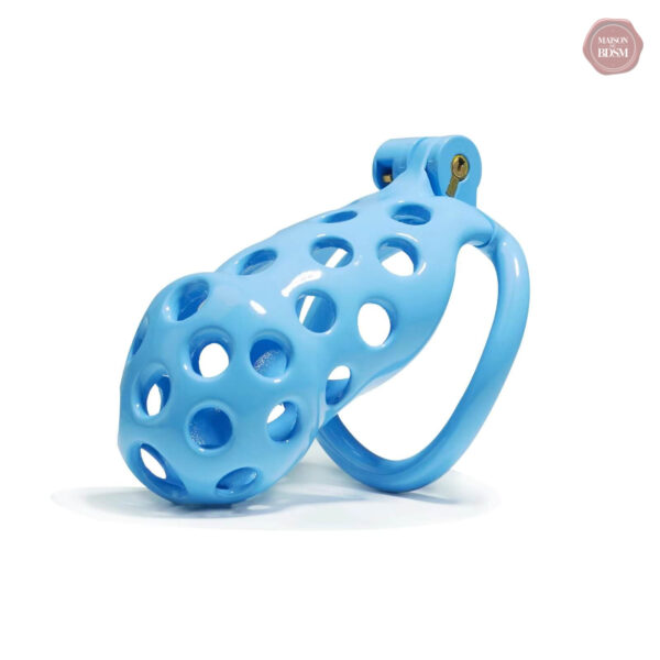 Cage de chasteté Blue Hole, design ergonomique
