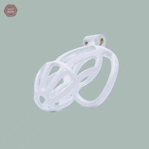 Cage de chasteté Cobra, style rayé, longueur personnalisable