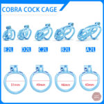 Cage de chasteté Cobra 4,5 à 10,5 cm