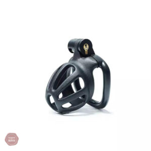 Accessoire de chasteté, design rayé noir, taille personnalisable