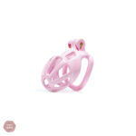 Accessoire de chasteté Cobra, style rayé rose