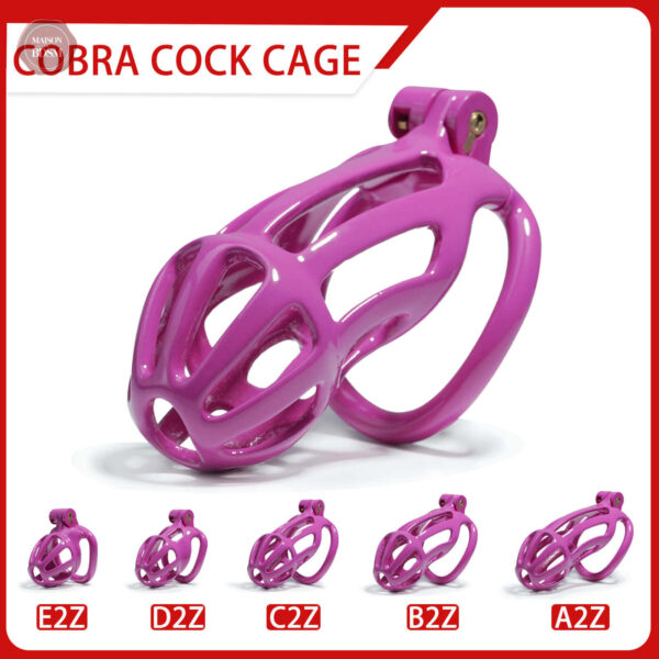 kit-de-cage-de-chastete-cobra-a-rayures-violettes-de-45-a-0m5c3n-1 Cage de chasteté Cobra rayée violette 4,5-10,5 cm