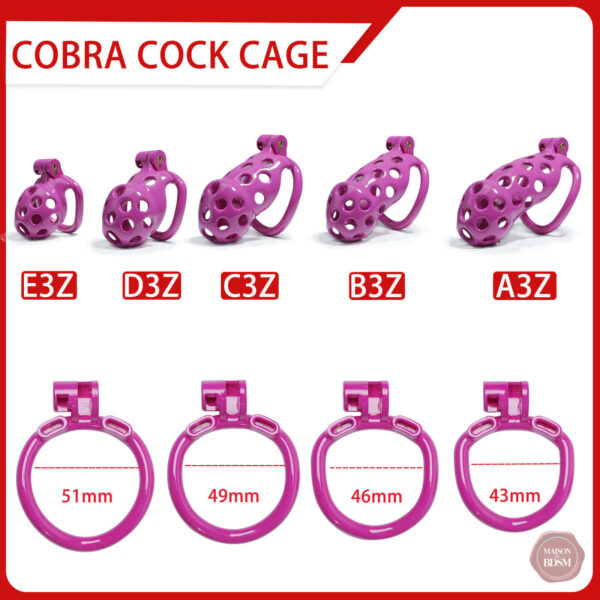 Cage de chasteté avec longueur ajustable de 4,5 à 10,5 cm