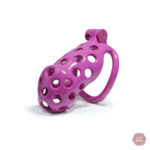 Cage de chasteté Purple Hole, longueur personnalisable
