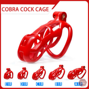 Kit de cage de chasteté Red Cobra, longueur ajustable