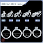 Kit de chasteté avec conception Cobra, pour un contrôle optimal
