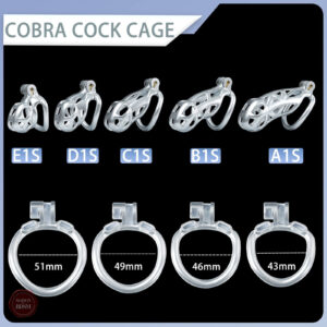 Kit de chasteté avec conception Cobra, pour un contrôle optimal