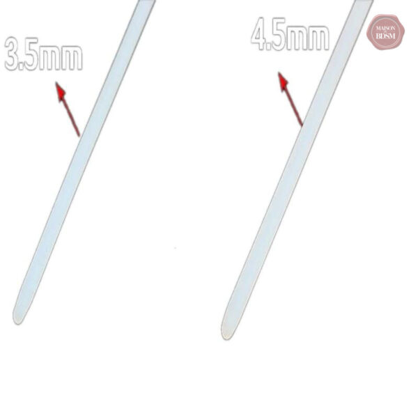 Sondes urétrales blanches, ensemble de 6 pièces