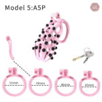 Chasteté Cobra, rayures roses et piques