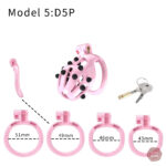 Chasteté rayée rose, accessoires de jeu