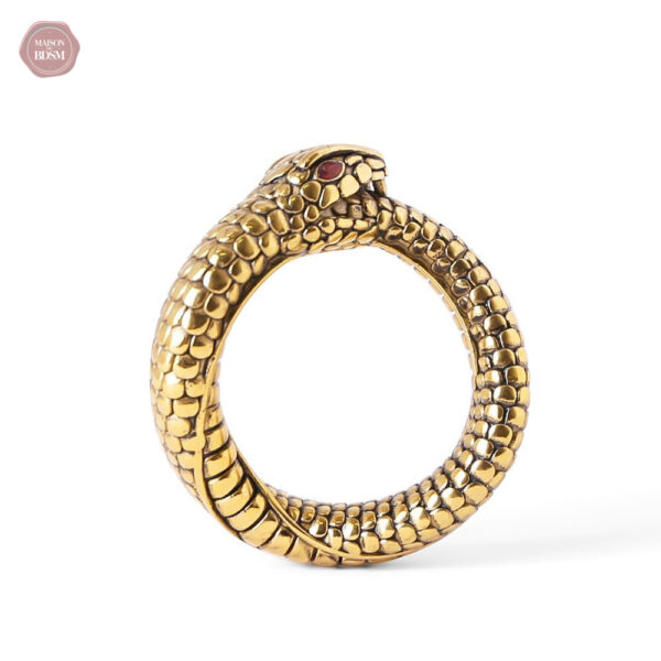 Design serpent avec anneau de tige