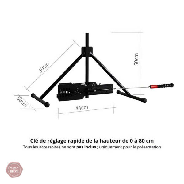 Sex machine ergonomique pour un usage prolongé