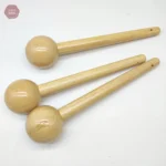 Maillet circulaire long en bois pour massages