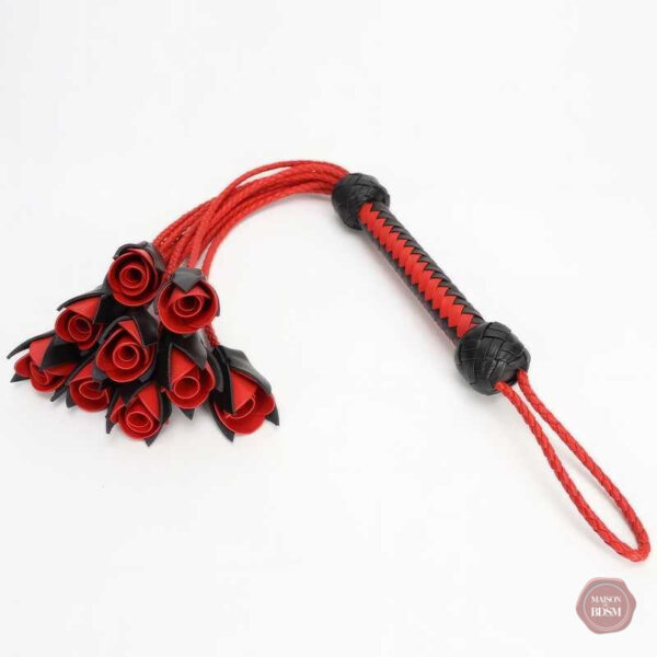 Martinet design floral, accessoire de plaisir BDSM