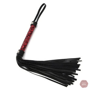 Fouet en cuir pour pratiques de domination