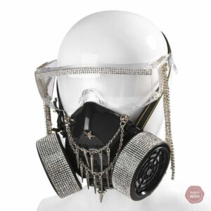 Masque à gaz Steampunk pour expériences BDSM