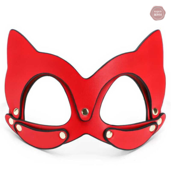 Masque de domination et de soumission rouge