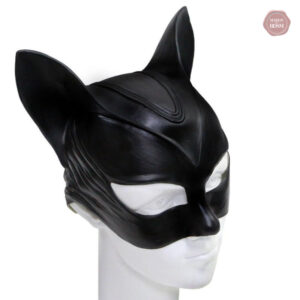 Masque chat en latex, accessoire de domination pour le BDSM