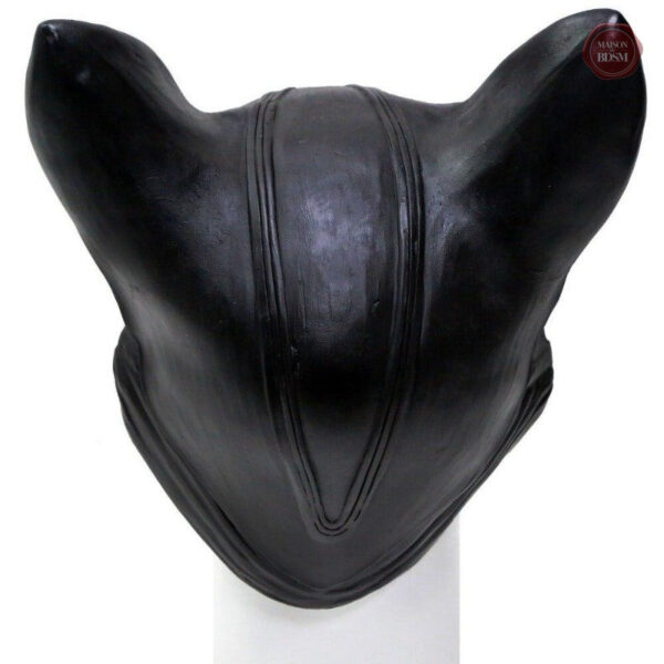 Masque de chat en latex, parfait pour les jeux de rôle érotiques