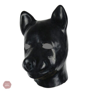 Masque chien en latex pour jeux BDSM