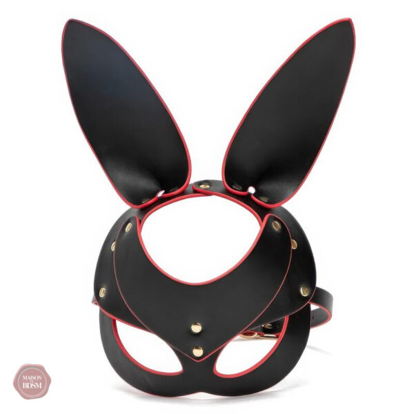 Masque lapin en cuir pour une esthétique audacieuse