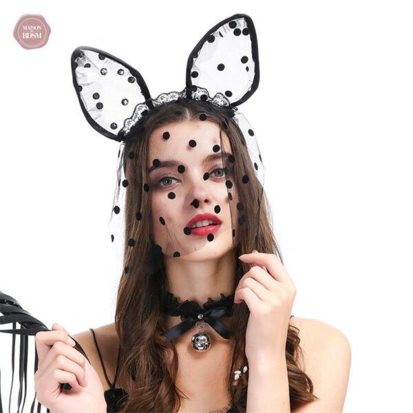 masque-lapin-dentelle-1 Masque dentelle style lapin pour jeux BDSM