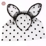 Accessoire BDSM : masque lapin en dentelle délicate