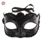 Masque noir sexy pour jeux BDSM et érotisme