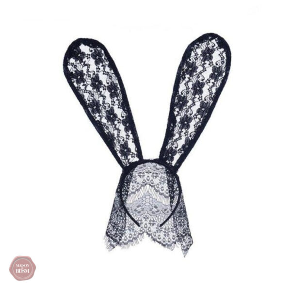 Masque de soumission en dentelle pour jeux érotiques