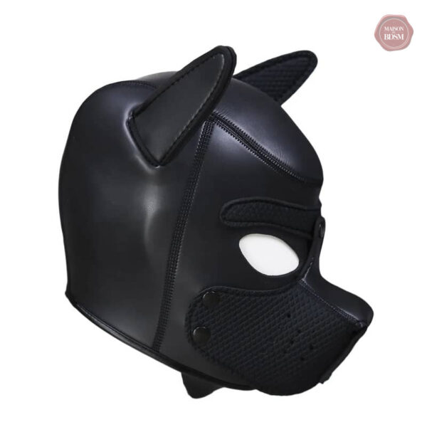 Masque en cuir pour domination et soumission